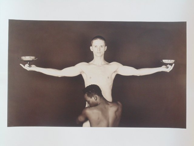 Photograph, "Two dancers, C. 530 BC, ", sgd. Len Prince: Photograph, "Two dancers, C. 530 BC, ", sgd. Len Prince, 4/10, 1992, 20" by 23.75"