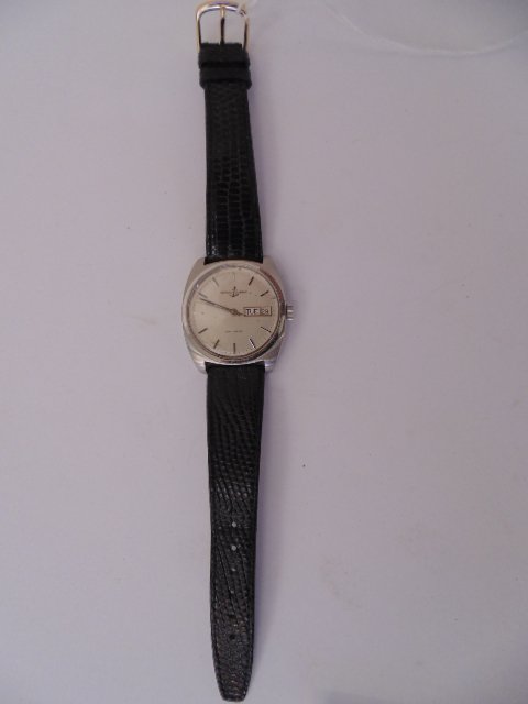 Wristwatch, Ulysse Nardin, automatic movement: Wristwatch, Ulysse Nardin, automatic movement, leather strap, working condition, steel case, light scratches