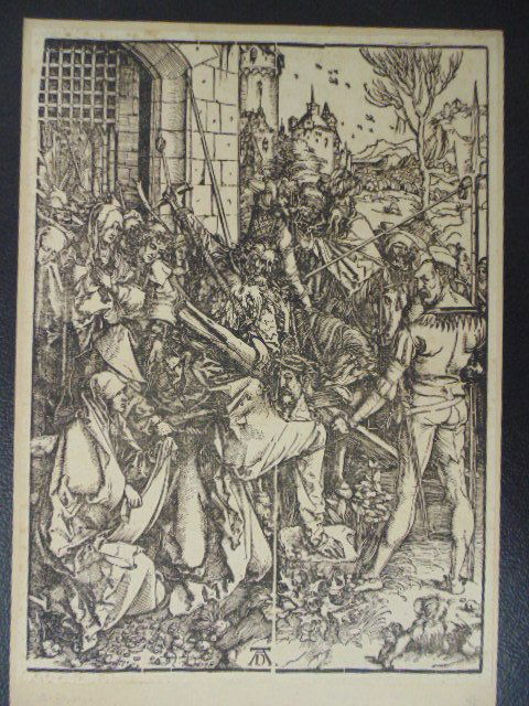 Albrecht Durer etching, "Great passion" (1 of 6)