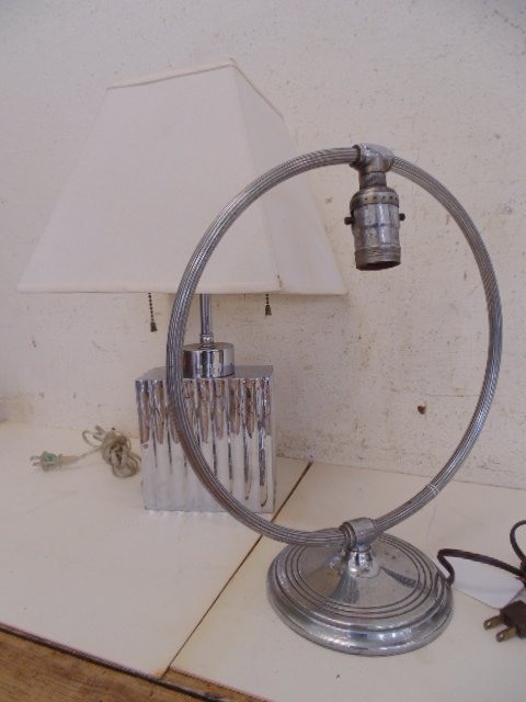 Pr.deco lamps, Walter von Nessen for Chase & ring lamp (1 of 7)