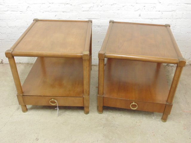 Pair single drawer end tables by Baker (1 of 6)