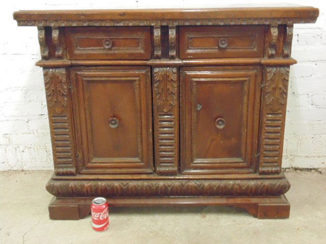 Continental cabinet, 2 drawers, 18th Century (1 of 6)