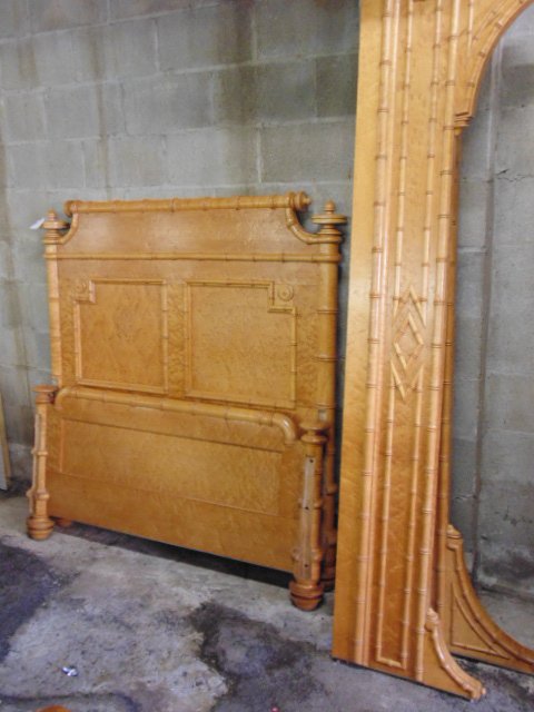 Faux bamboo bed with rails, ( R.J. Horner ??) (1 of 1)