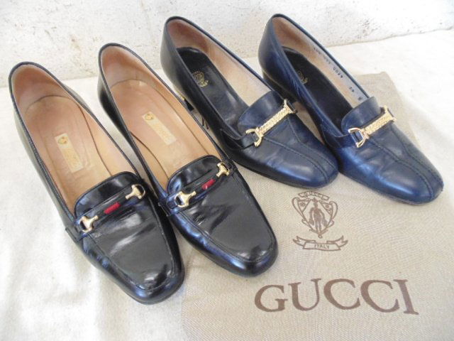 2 pairs of Gucci shoes, in used condition. (1 of 5)
