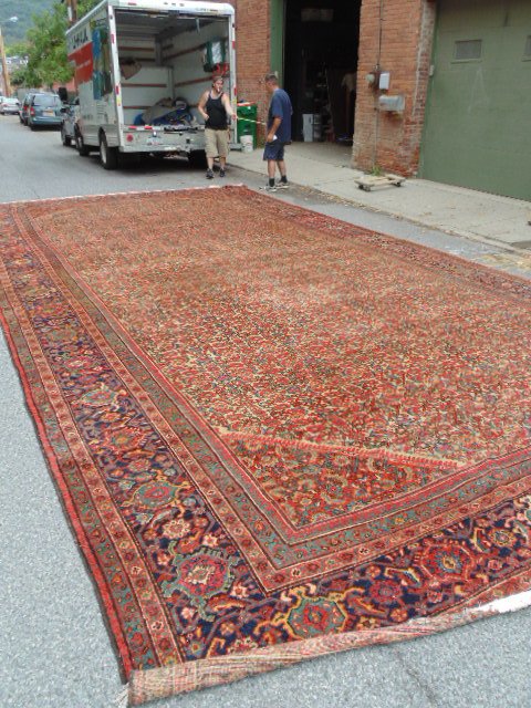 Large palace size estate rug, (Tabriz ?), 14'2" by 27'8 (1 of 9)