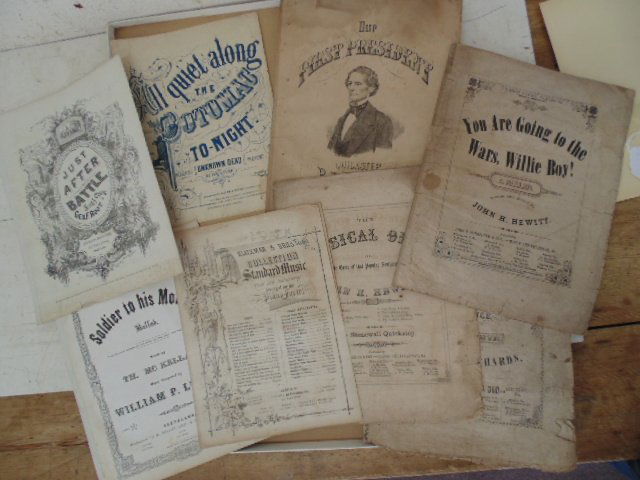 Lot sheet music, confederate (1 of 7)