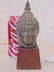 Tibetan Buddha bronze head bust, 7.5"