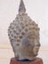 Tibetan Buddha bronze head bust, 7.5" - 2