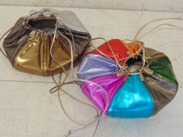 Two Vintage Judith Leiber metallic multicolor handbags (1 of 8)