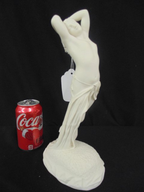 Parian figure of a nude female dancer: Parian figure of a nude female dancer, good condition, 12" tall. Please refer to images for general condition issues, all items sold as is.