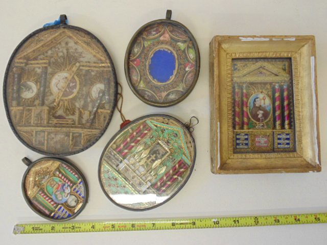 Lot 5 Spanish icons, Madonna, Saints, (1 of 10)