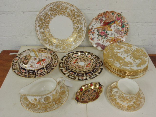 Lot Royal Crown Derby Imari porcelain, (1 of 10)