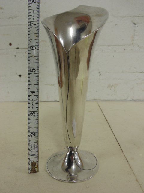 Tiffany & co sterling silver tulip vase, # 23426, (1 of 5)