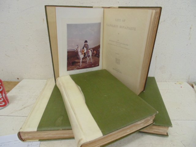 Set of 4 books, "Life of Napoleon Bonaparte",: Set of 4 books, "Life of Napoleon Bonaparte", by William M. Sloane, 1906. Please refer to images for general condition, all items sold as