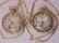 Two 14K gold deco Elgin pocket watches