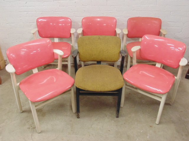 Set 6 early Mid Century chairs, Knoll Associates (1 of 9)