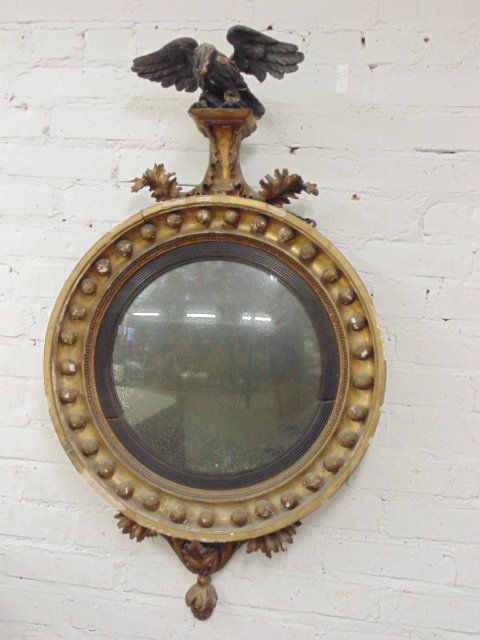 Period girandole convex mirror with eagle (1 of 10)