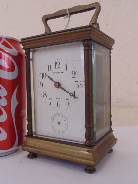 Tiffany & Co brass carriage alarm clock (1 of 8)