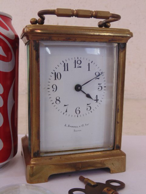 A. Stowel & Co, Boston brass carriage clock (1 of 8)