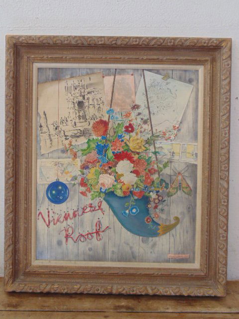 Painting,  "Viennese Roof", Chas. Augustus Smith (1 of 7)