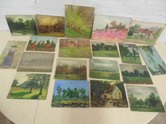 Lot 19 small landscape paintings, by Kate Swope (1 of 10)
