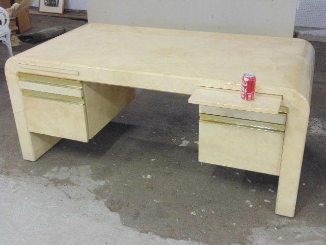 Modern desk, probably by Karl Springer (1 of 10)
