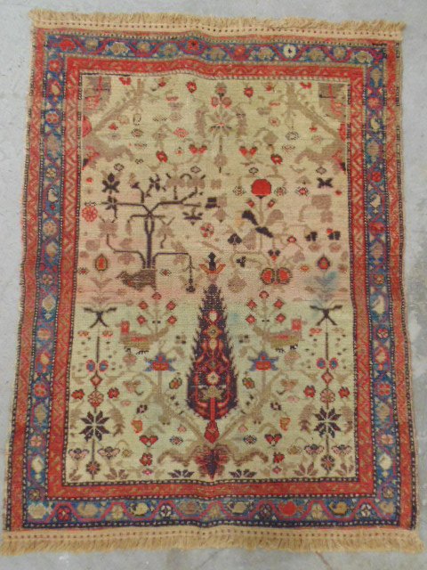 Small scatter rug with tree design, 35" by 46" (1 of 4)
