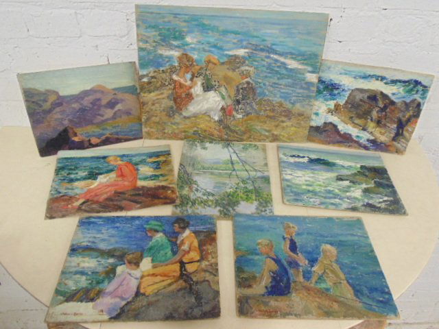 Lot 8 paintings, oils by H. Vance Swope (1 of 10)