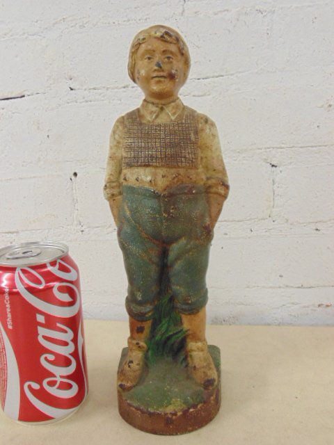 Painted cast iron figural doorstop (1 of 6)