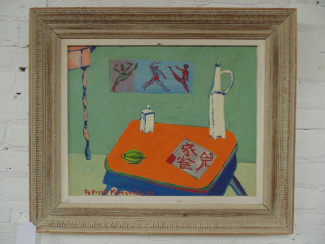 Oil on board, Still-Life, signed Margules de Hirsh, (1 of 5)