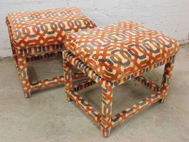 Pair  ottomans, by Milo Baughman for Thayer Coggin (1 of 9)