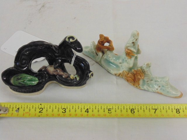 2 ceramic figures, "kang Hsi", E & J Frankel Collection (1 of 6)