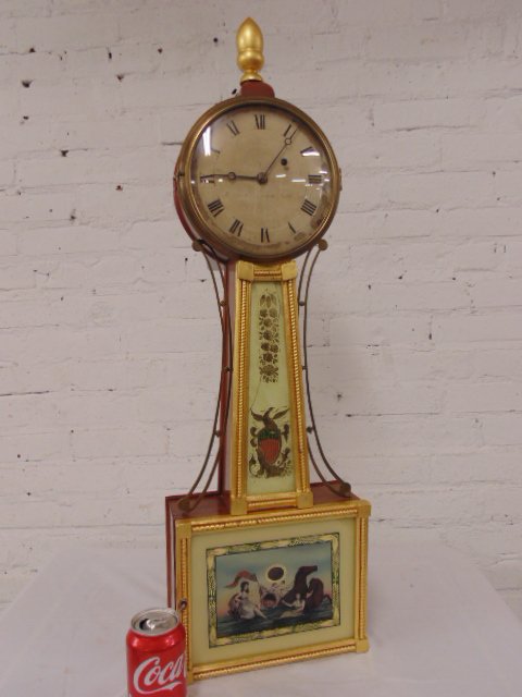 Federal banjo clock with gilt detail (1 of 10)