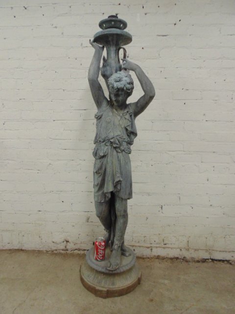 Large Spelter figural statue (1 of 9)