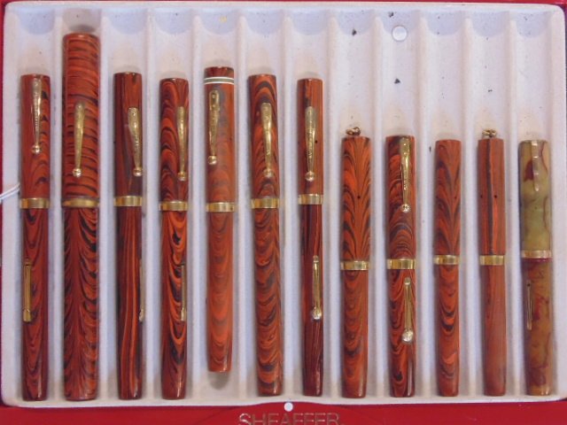 Lot of 12 Waterman fountain pens (1 of 9)