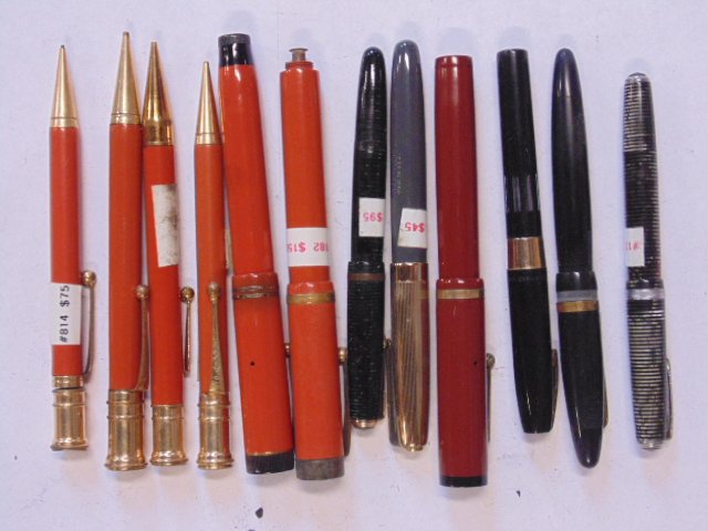 Lot of 12 various fountain pens & pens (1 of 9)