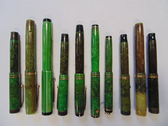 Lot of 10 fountain pens, Parker, Sheaffer (1 of 10)