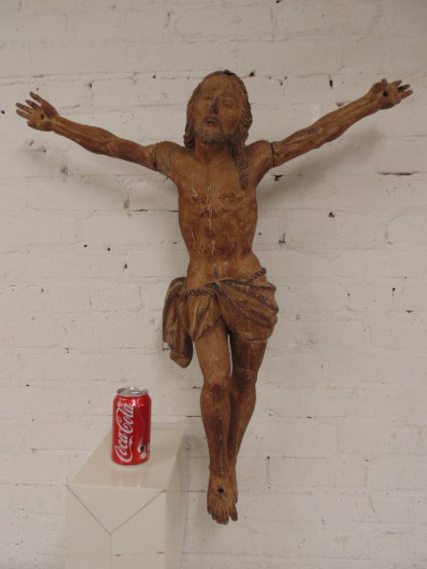 Large Jesus figure with original paint (1 of 9)