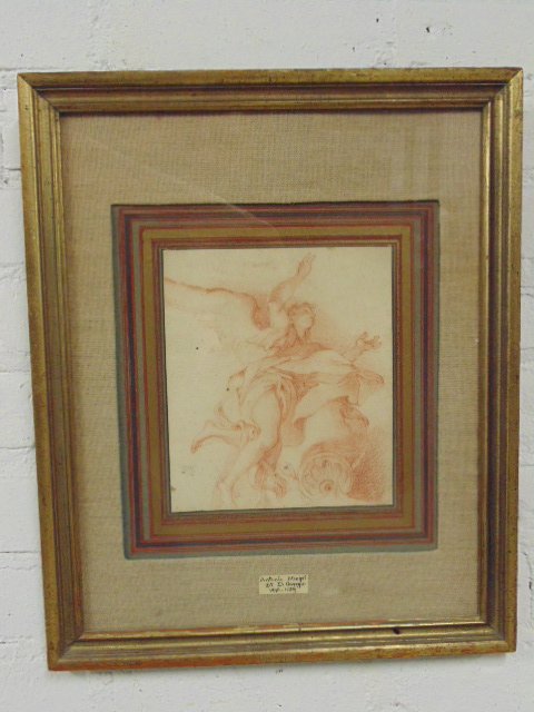 Old Italian drawing, att. to Antonio Correggio (1 of 10)