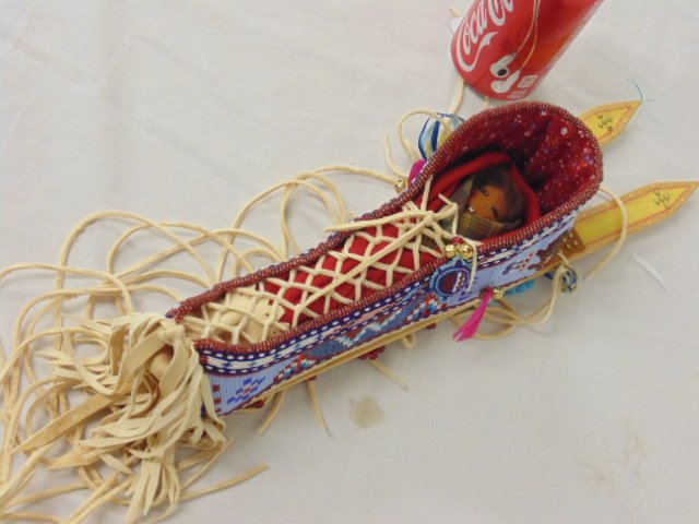 Native Indian toy cradle board, Juanita Growing Thunder (1 of 9)
