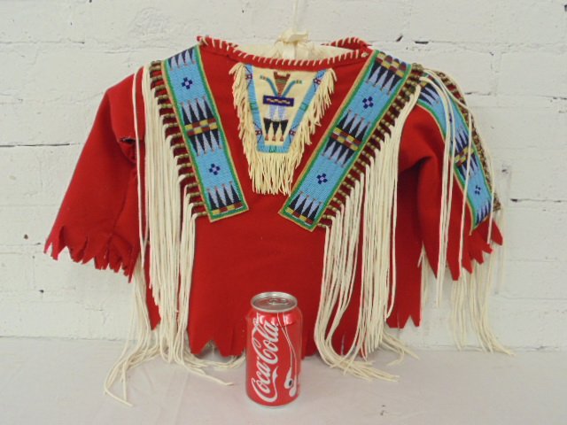American Indian child's coat, beadwork (1 of 7)