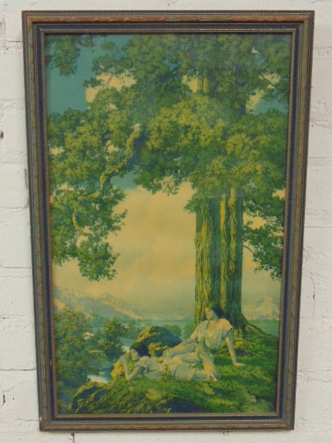 Maxfield Parrish, House of Art print, "Hilltop": Maxfield Parrish, House of Art print, "Hilltop", 19.5" by 11.5"