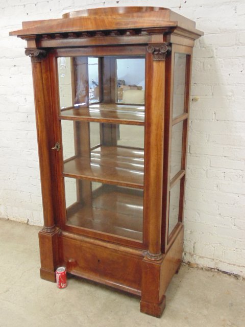 Biedermeier china cabinet, neoclassical style (1 of 10)