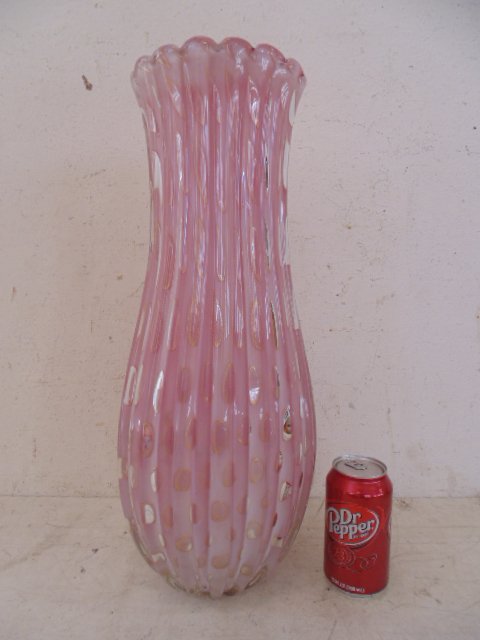 Large Italian Murano art glass vase (1 of 6)