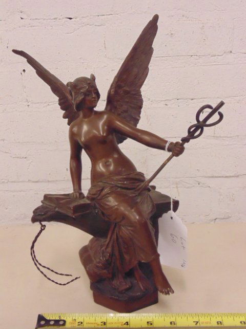Oswald Schimmelpfennig bronze, winged figure (1 of 7)