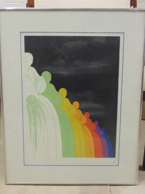 Serigraph, "Les Jolies Dames", signed Erte (1 of 7)