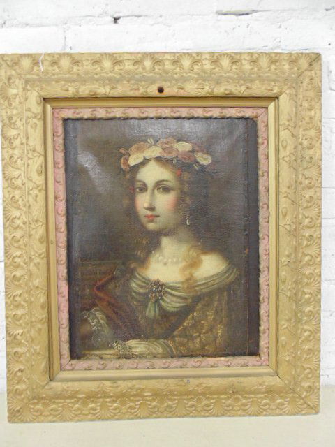 Painting, old master portrait signed ill. (1 of 10)