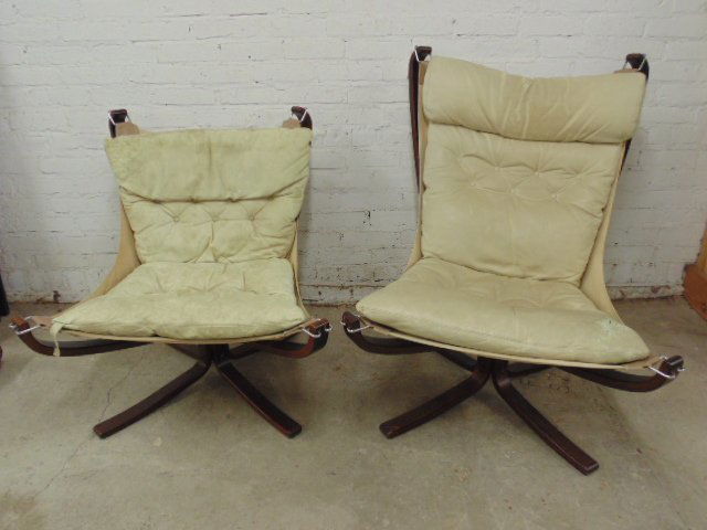 2 Norwegian 'Falcon' chairs, Sigurd Resell for Vatne (1 of 8)