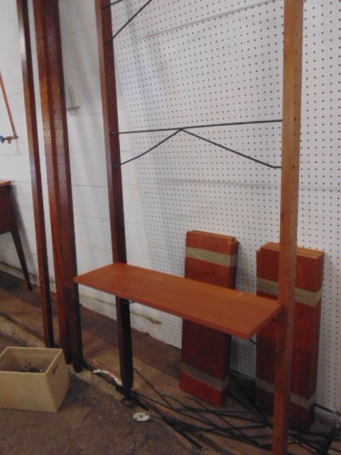 Mid Century teak wall sheld unit (1 of 6)