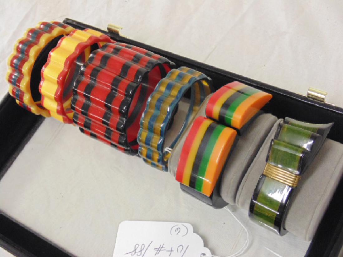 6 Bakelite bracelets (1 of 8)